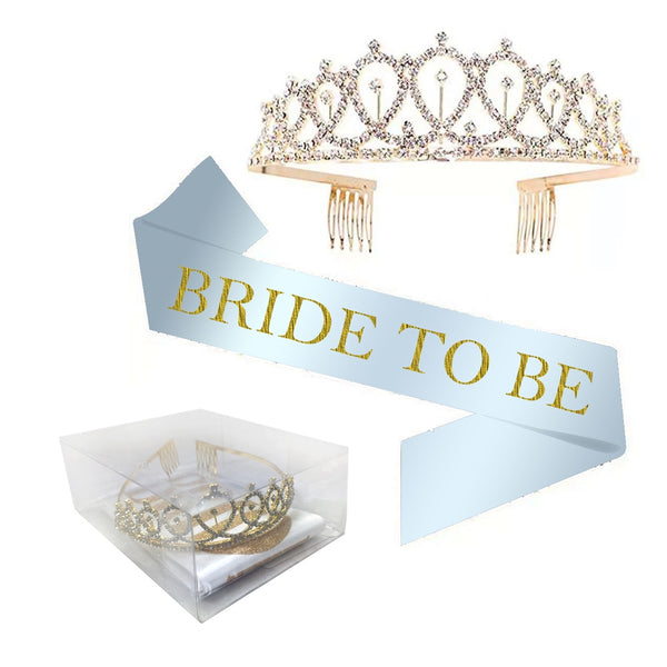 BRIDE TO BE TIARA & SASH SET